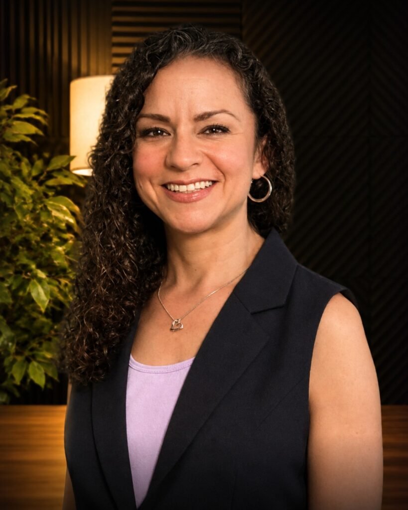 Retrato de Esmeralda Araiza, conferencista.